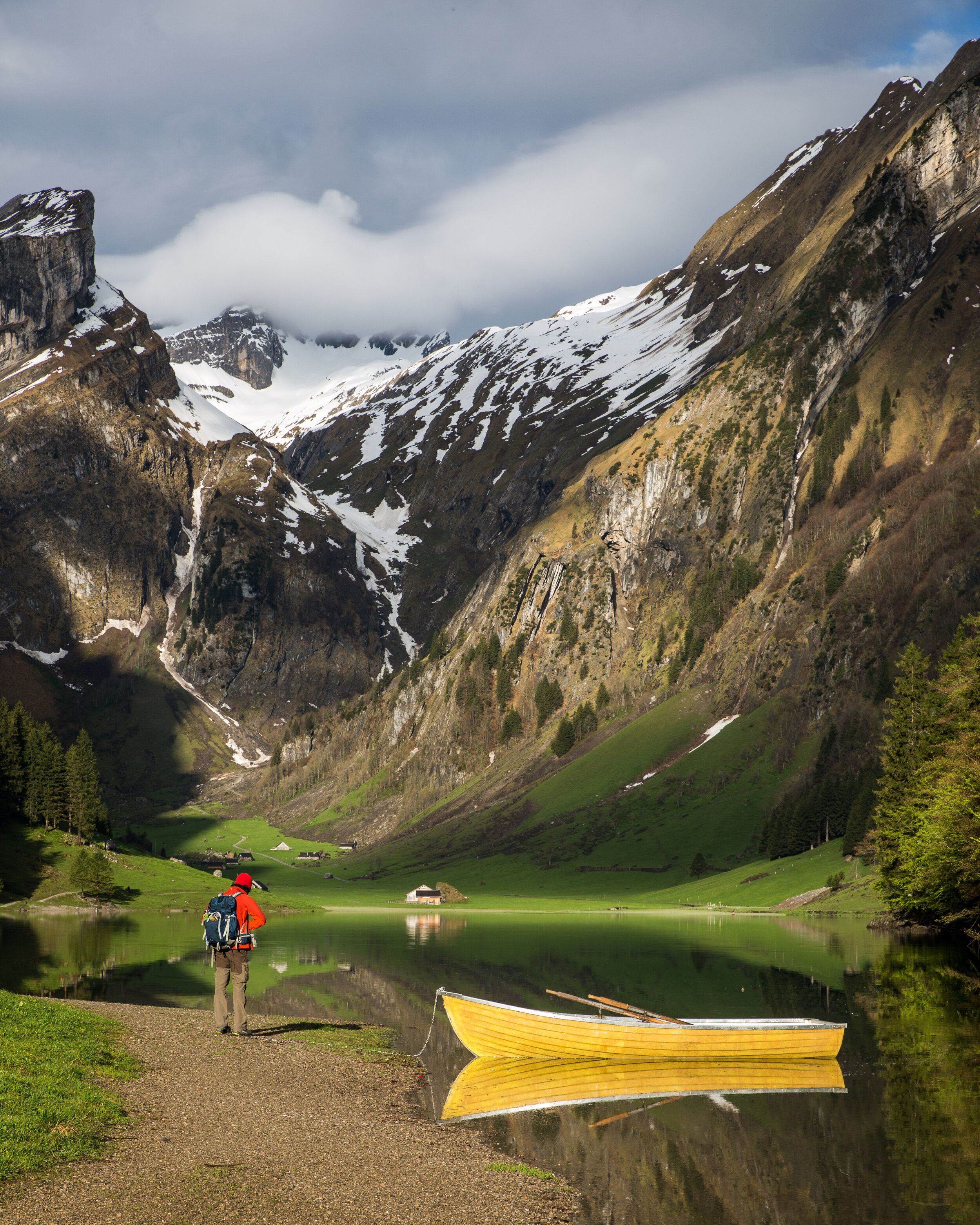 alpine lake seealpsee switzerland hiker mountain lifestyle photographer london