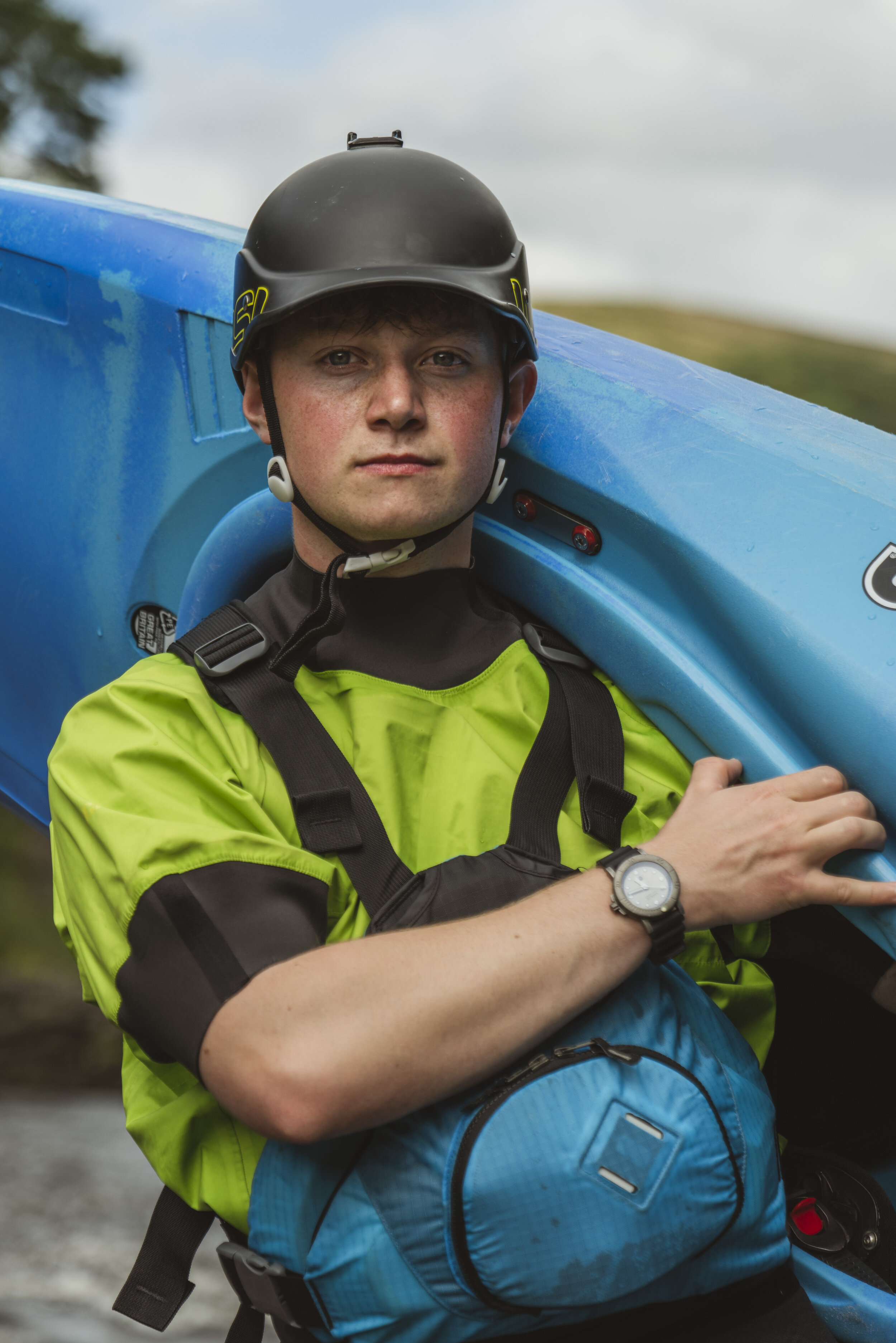 kayaker outdoor portrait marloe watch commercial lifestyle photographer london