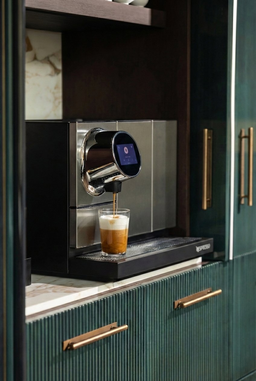 Nespresso coffee pour product photography London