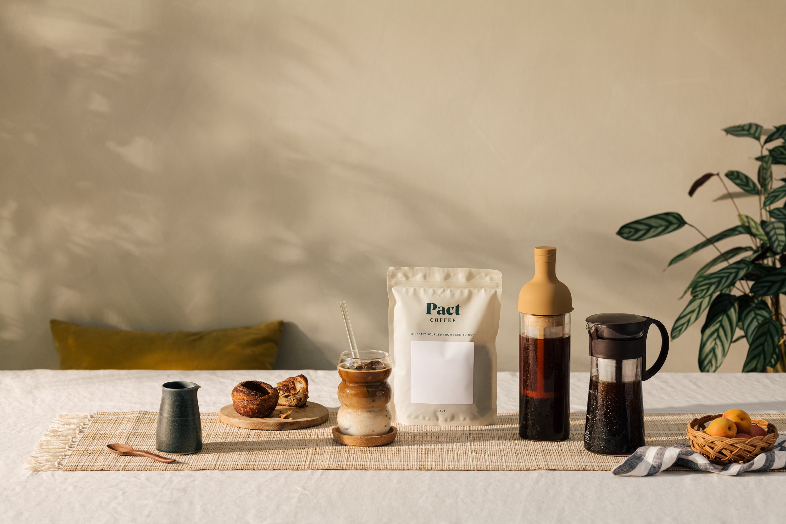 pact coffee summer drinks lifestyle commercial photographer london