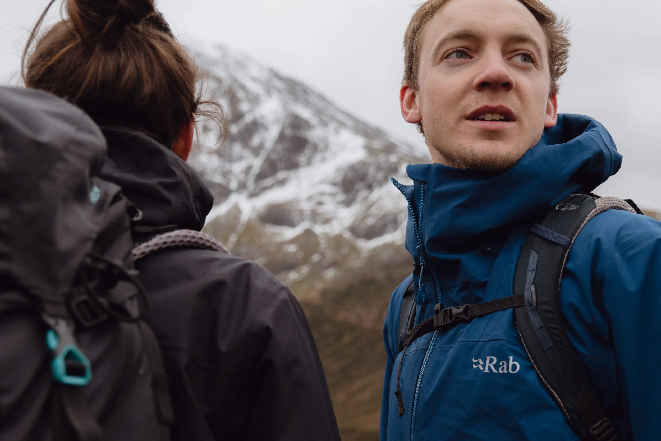 Blacks RAB winter hillwalking Nevis Range outdoor photography