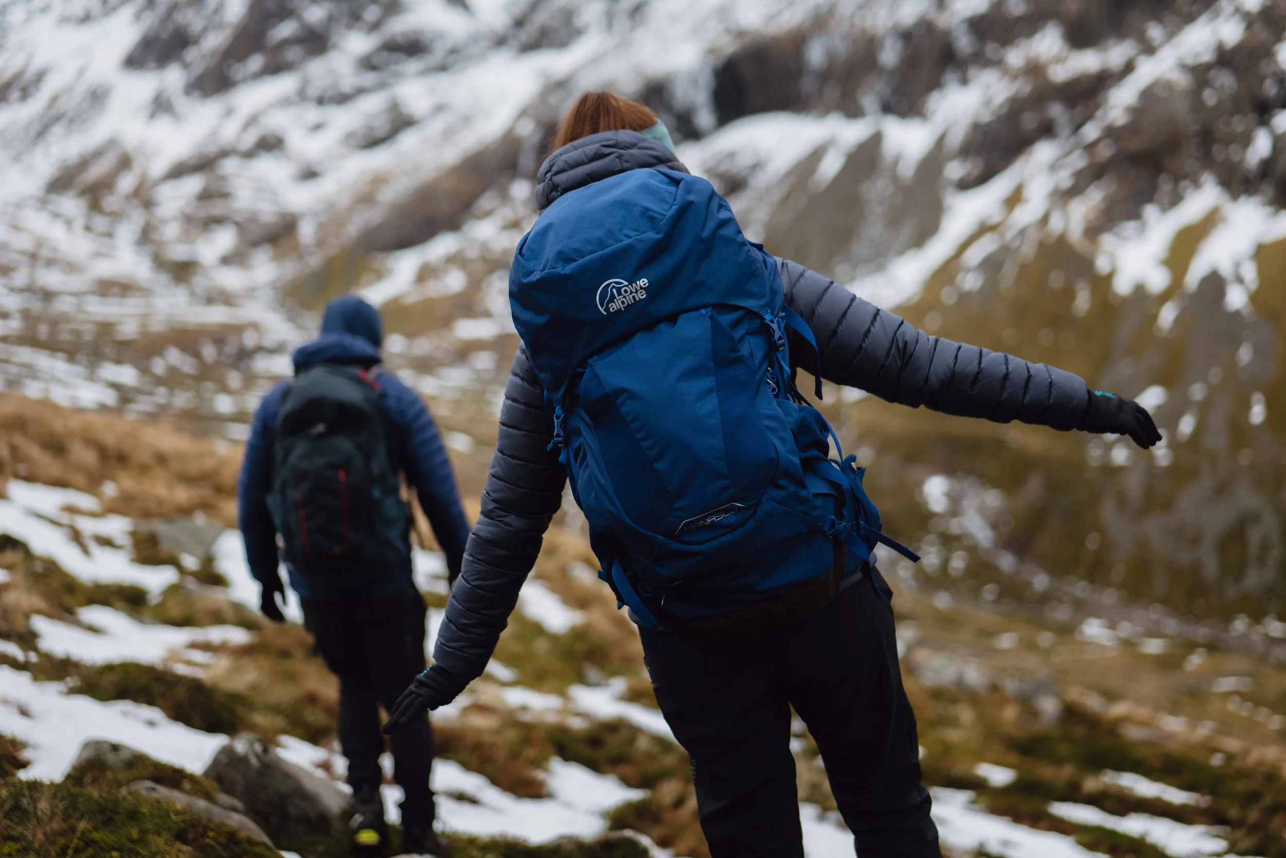Blacks RAB winter hillwalking Nevis Range brand campaign photography