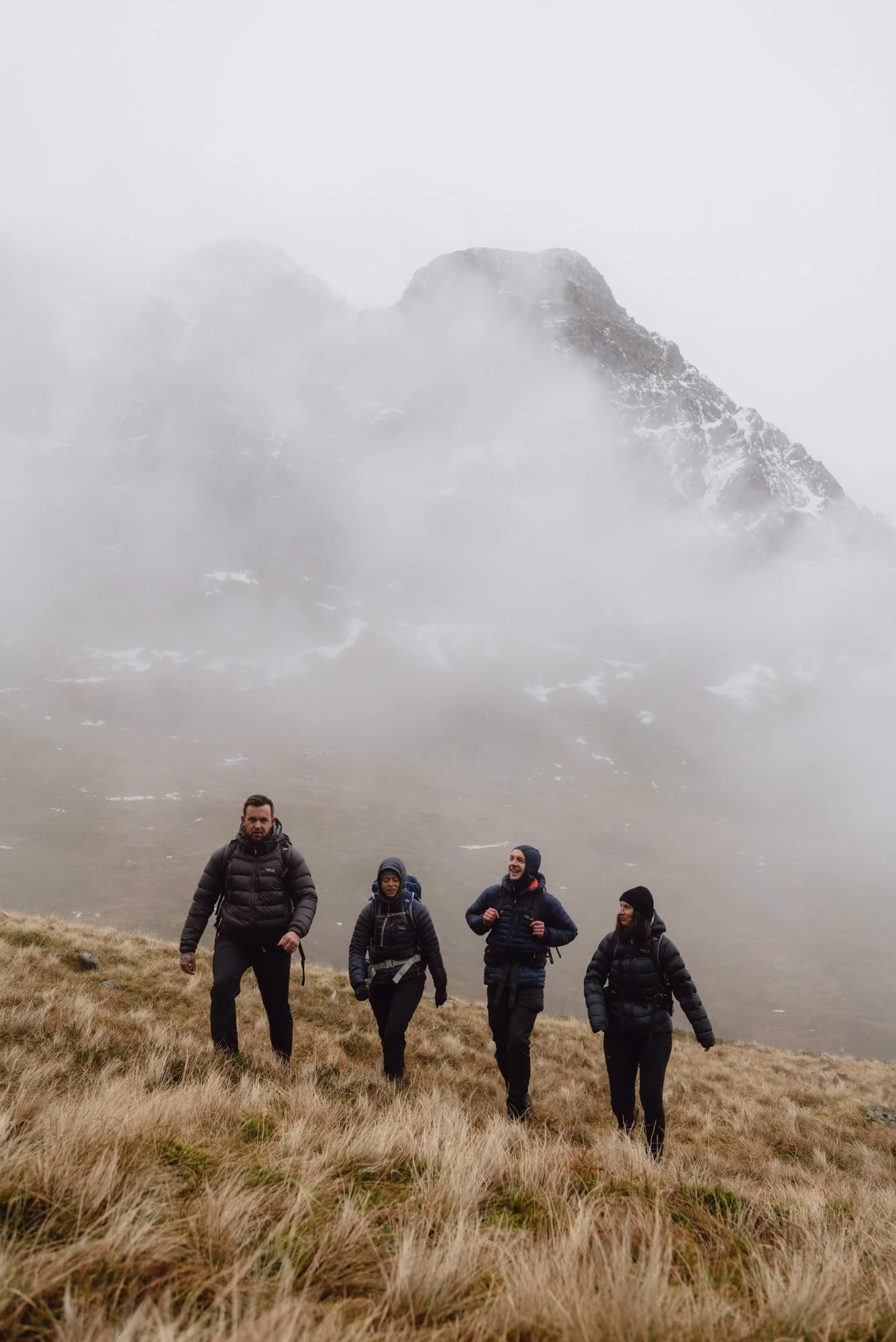 Blacks RAB winter hillwalking outdoor brand campaign photography
