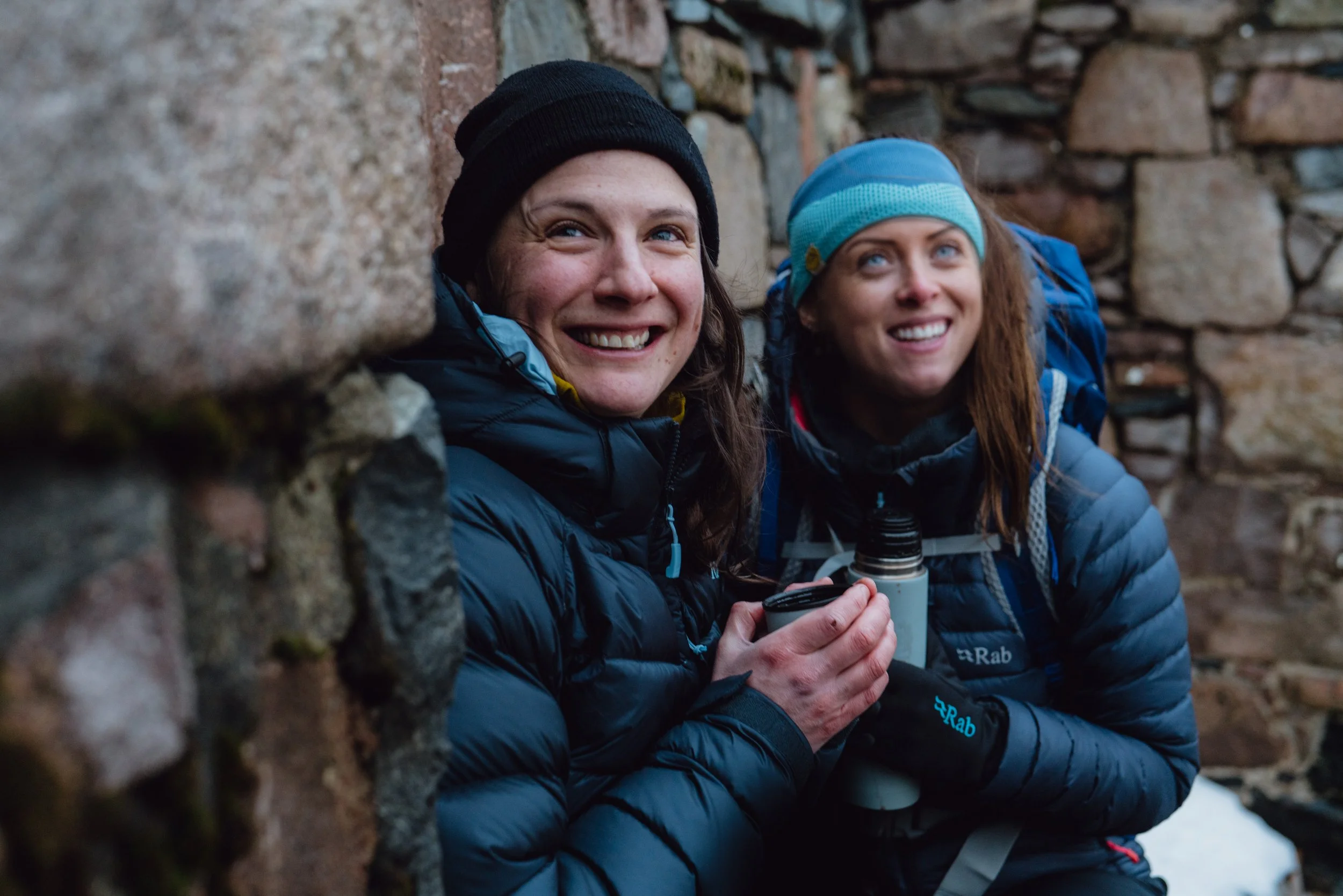 Blacks RAB winter hillwalking outdoor brand photography Nevis Range