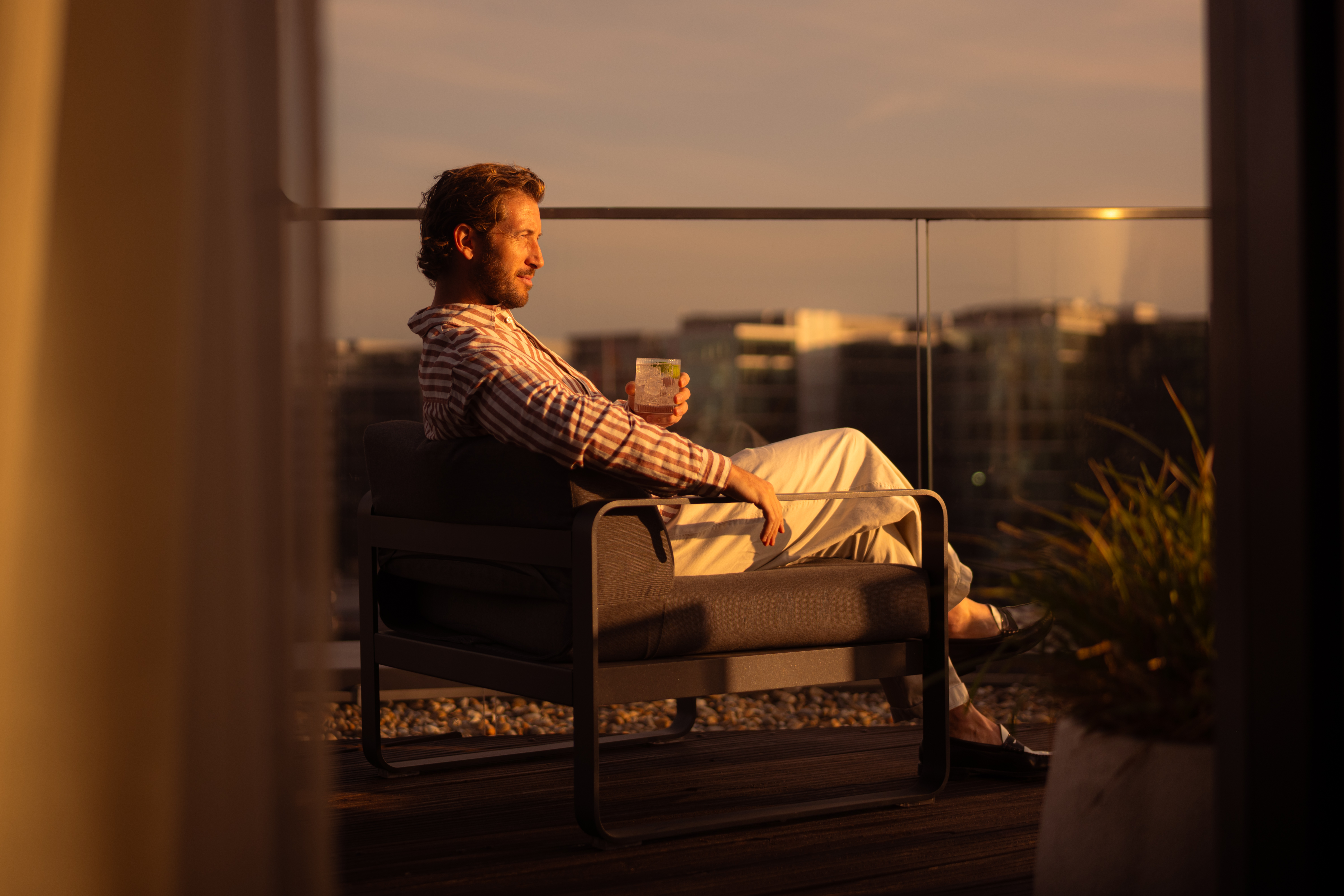 Cheval Three Quays — serviced apartment dining lifestyle photography London