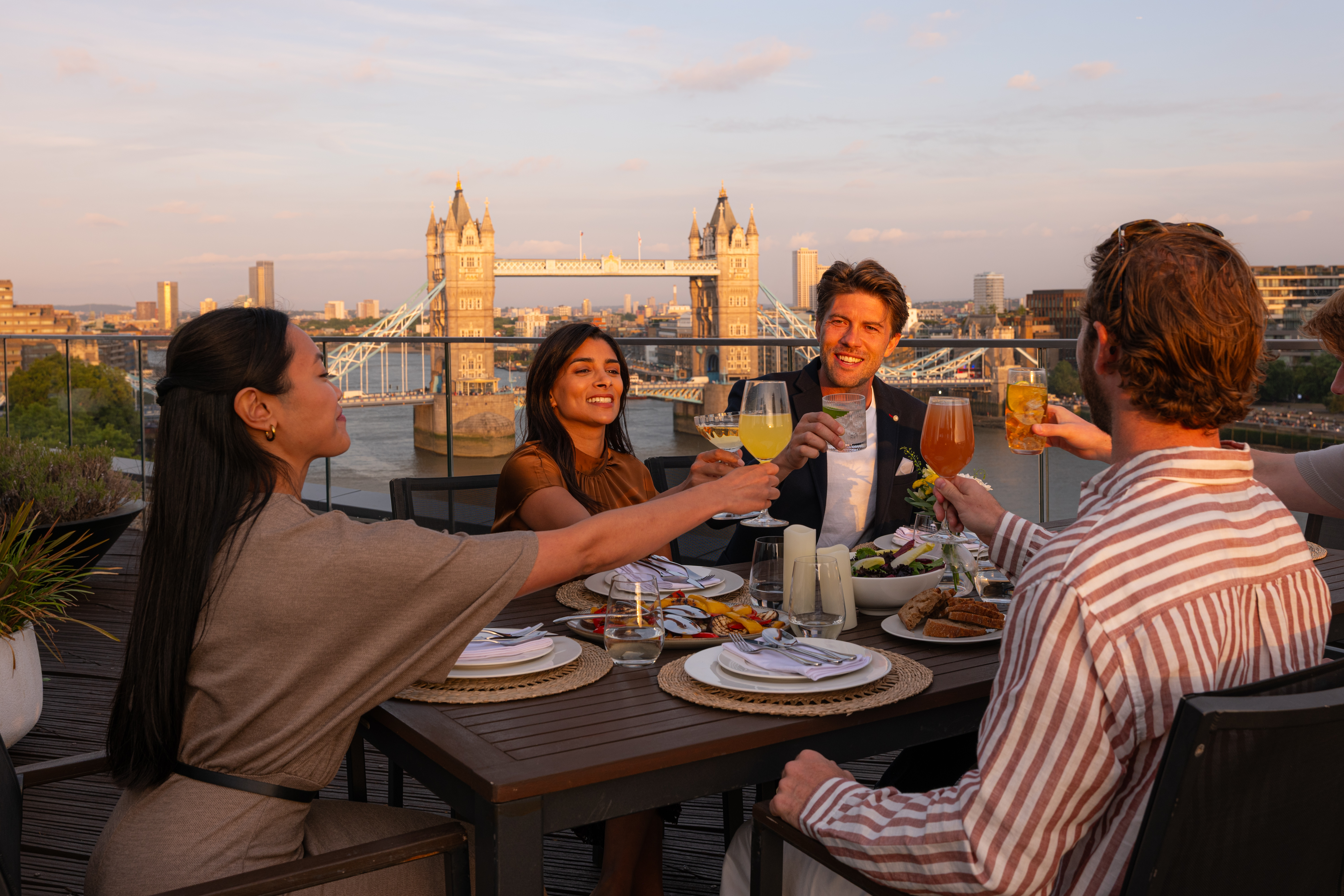 Cheval Three Quays — serviced apartment view lifestyle photography London