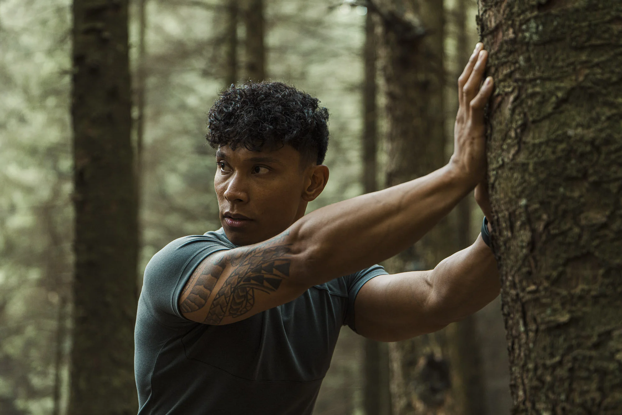 Colter and Roe activewear forest outdoor brand photography