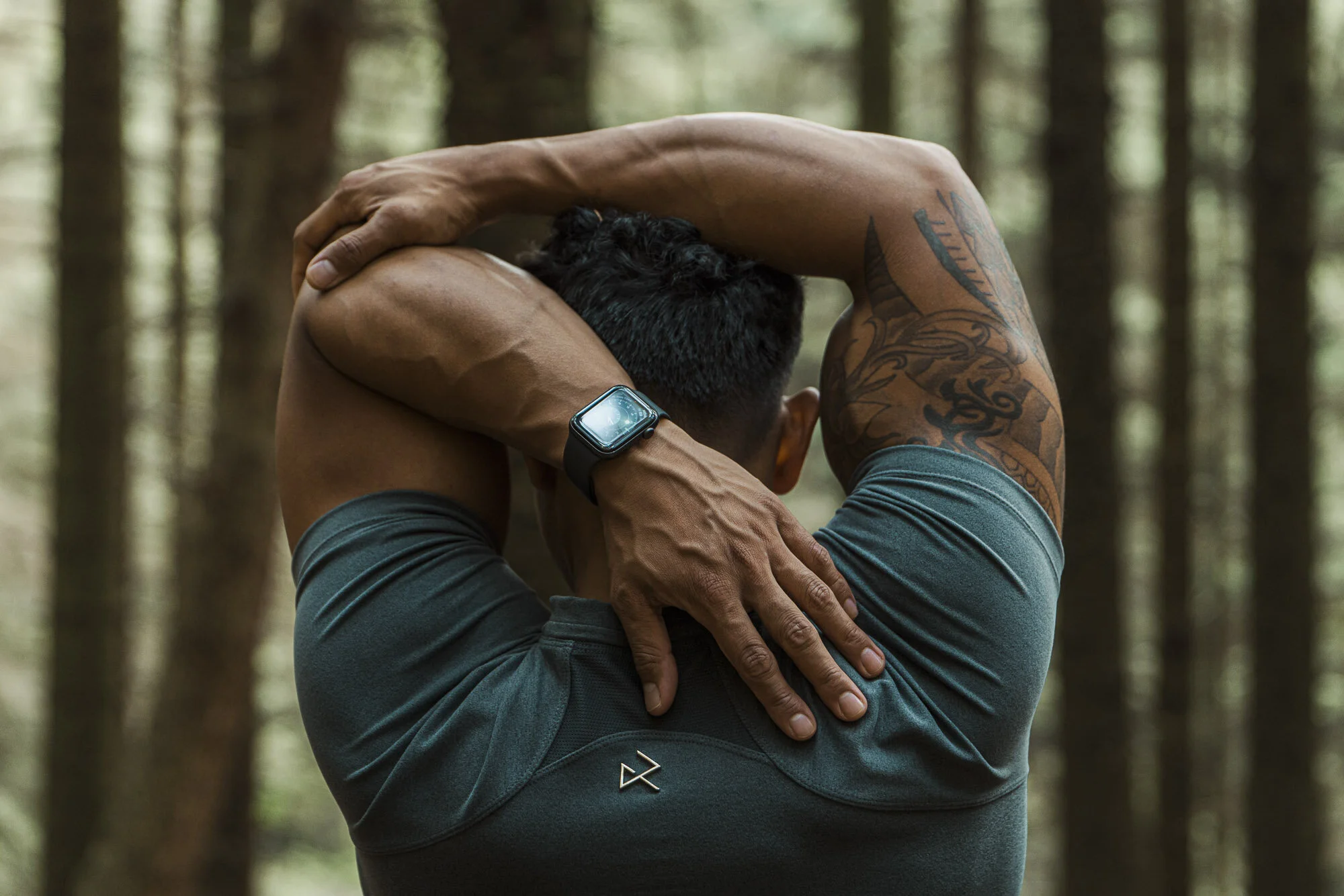 Colter and Roe activewear forest Peak District commercial photography