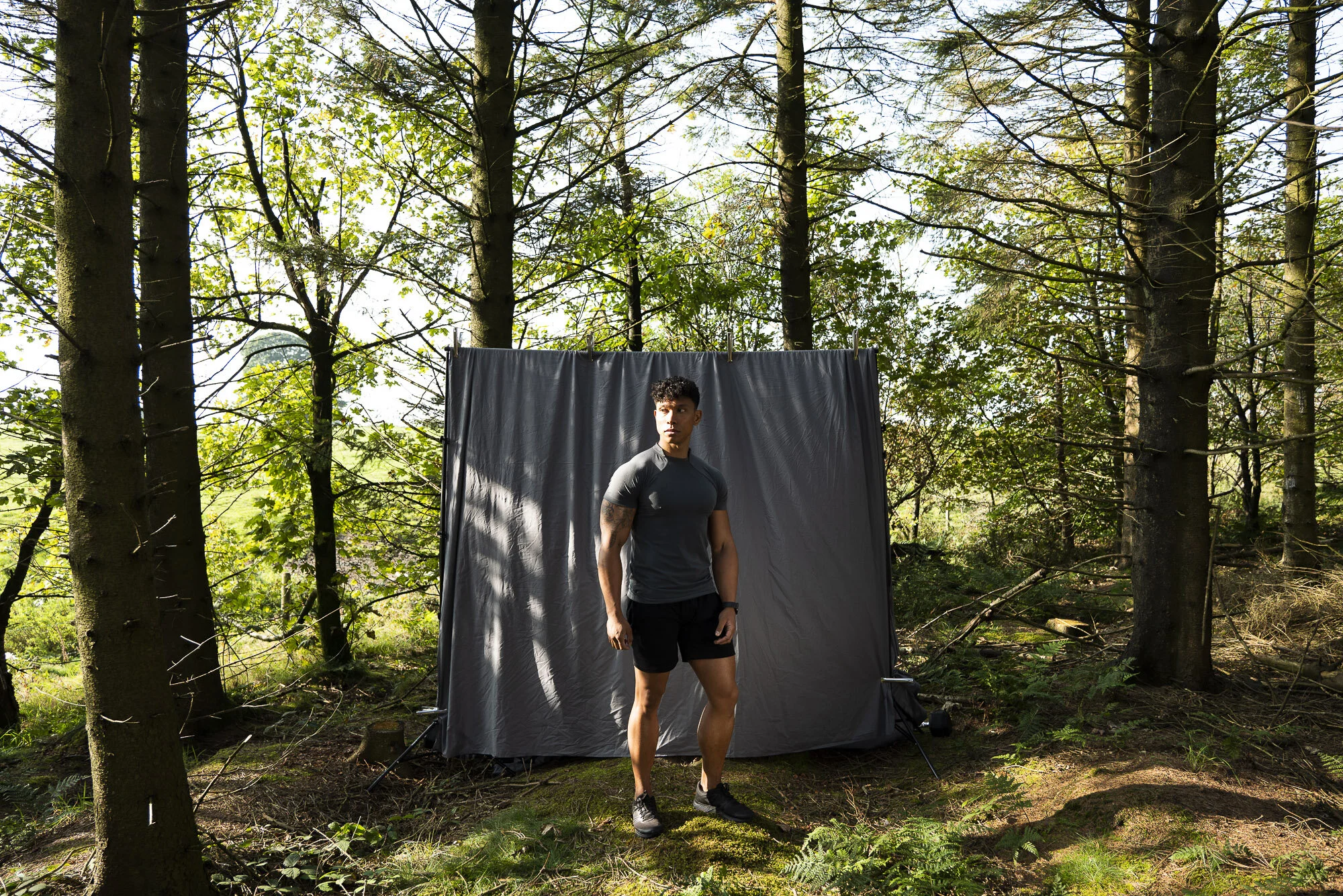 Colter and Roe activewear forest studio Peak District photography