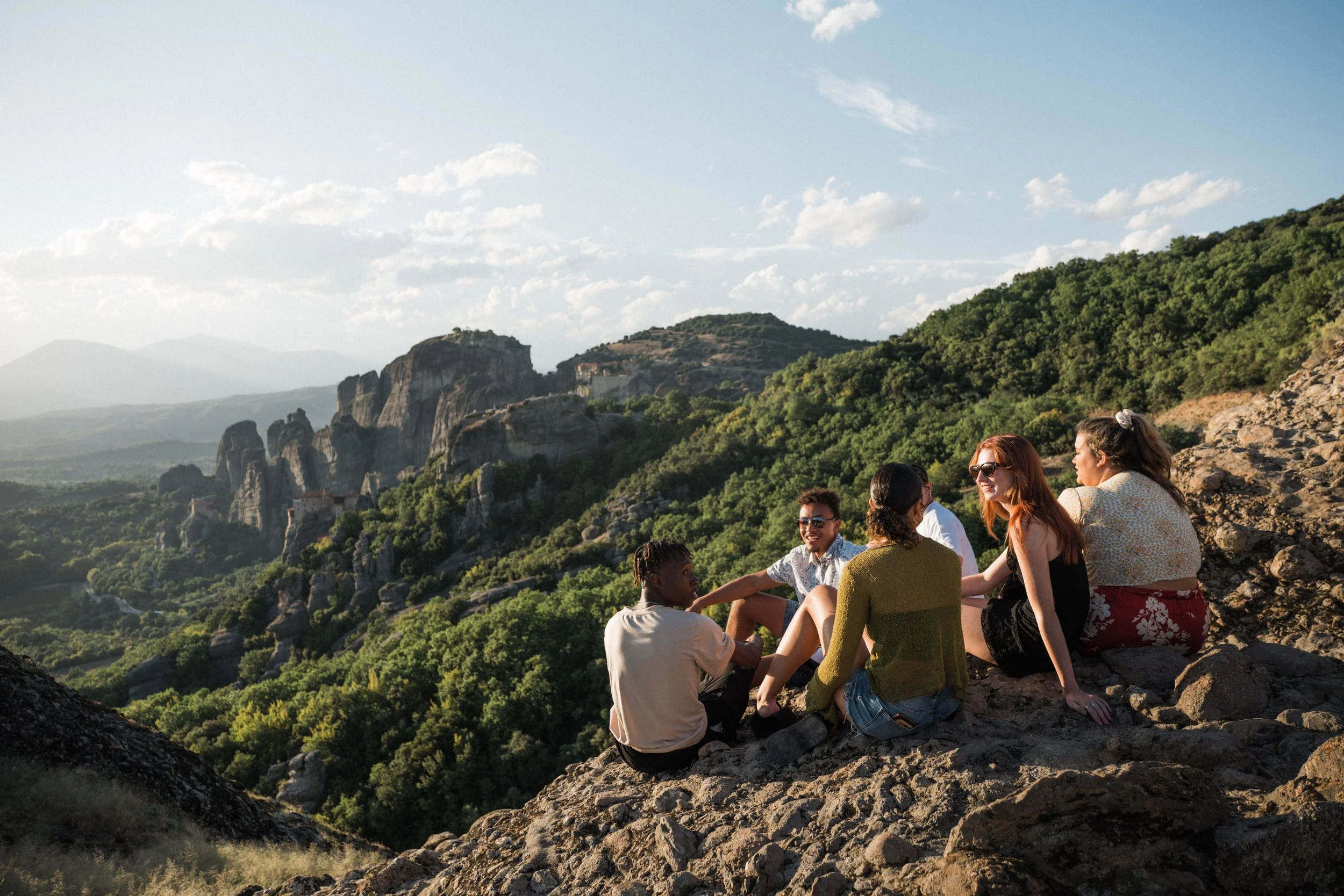 Contiki Greece travel campaign photography Meteora