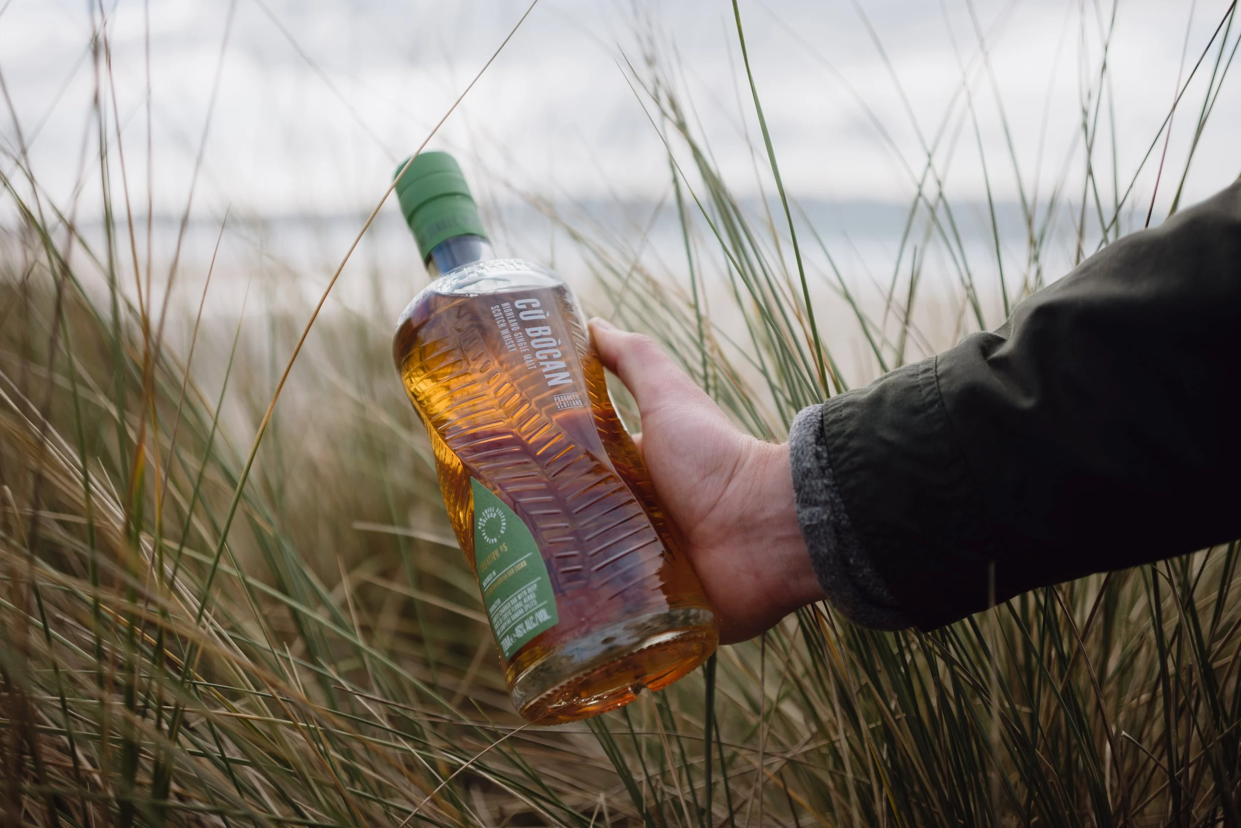 Cù Bòcan Creation 5 whisky product lifestyle photography Scottish Highlands