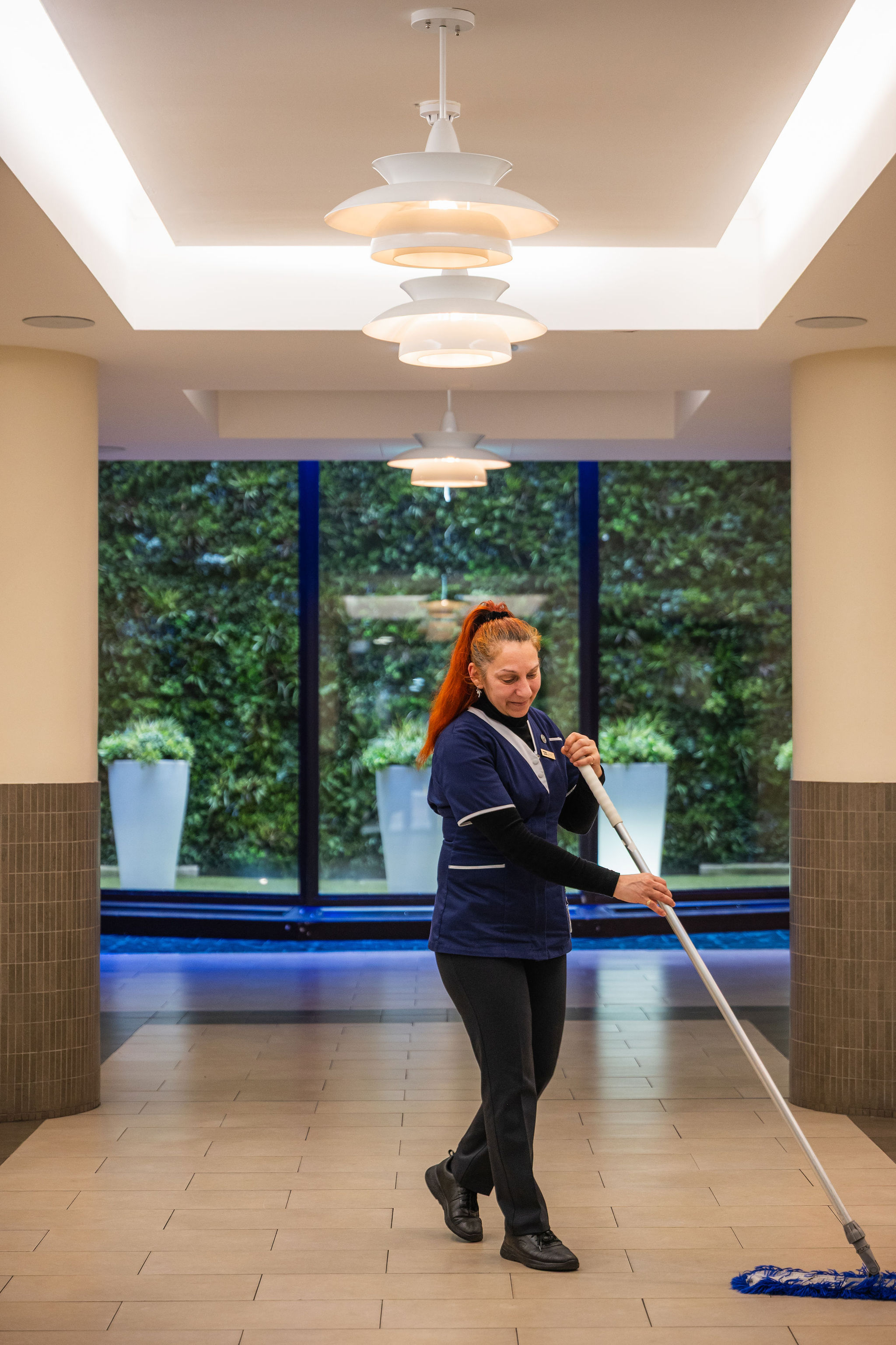 Hotel staff portrait workplace London