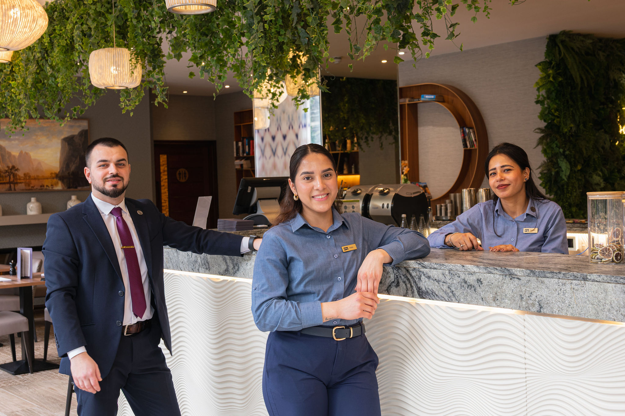 Hotel bar team candid photography London