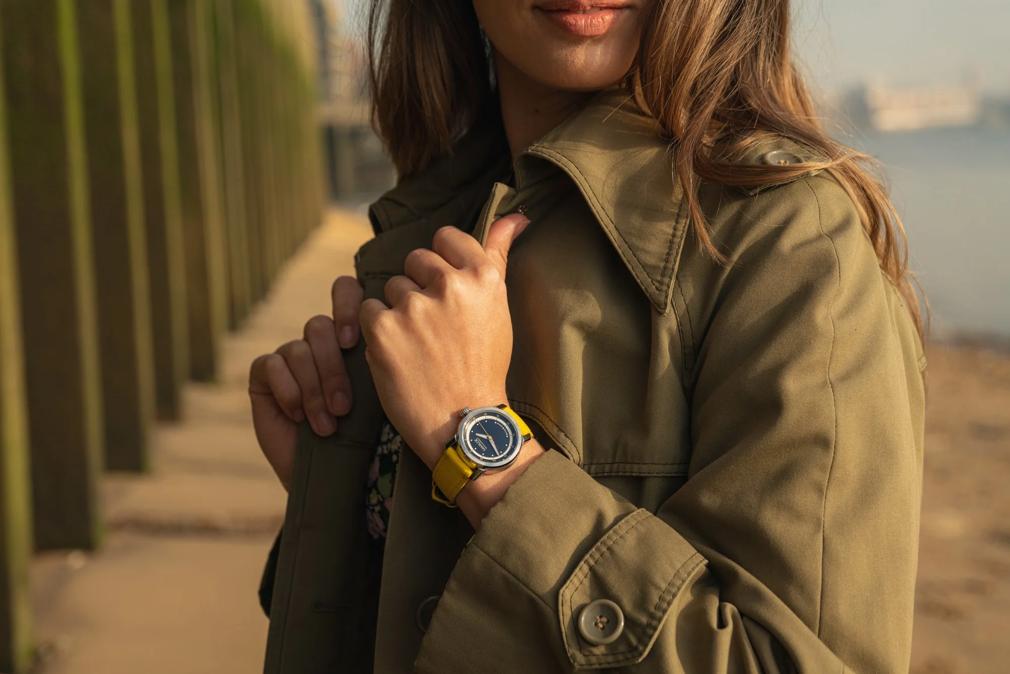 Marloe Watch Co Tay watch river outdoor lifestyle campaign