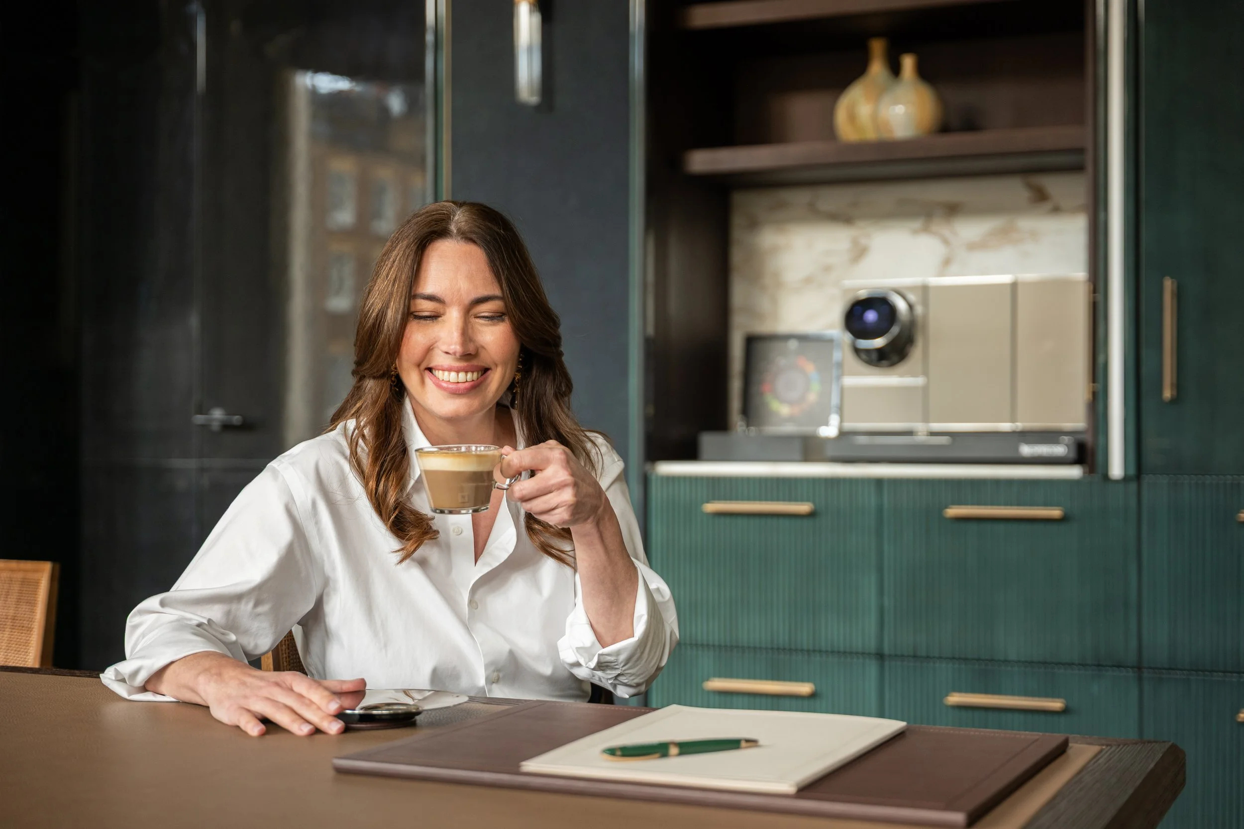 Nespresso Rosewood Chancery hotel coffee lifestyle brand campaign London