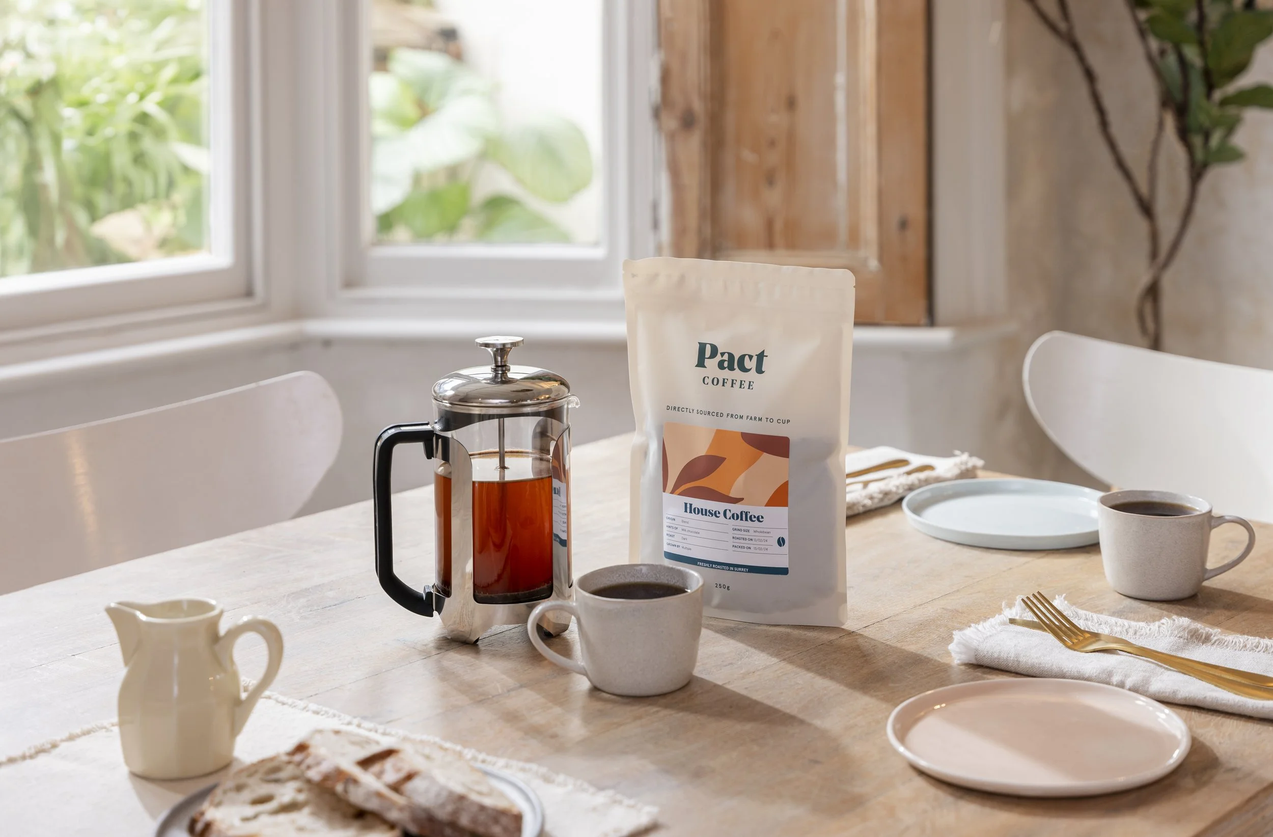 Pact Coffee brand lifestyle photography London