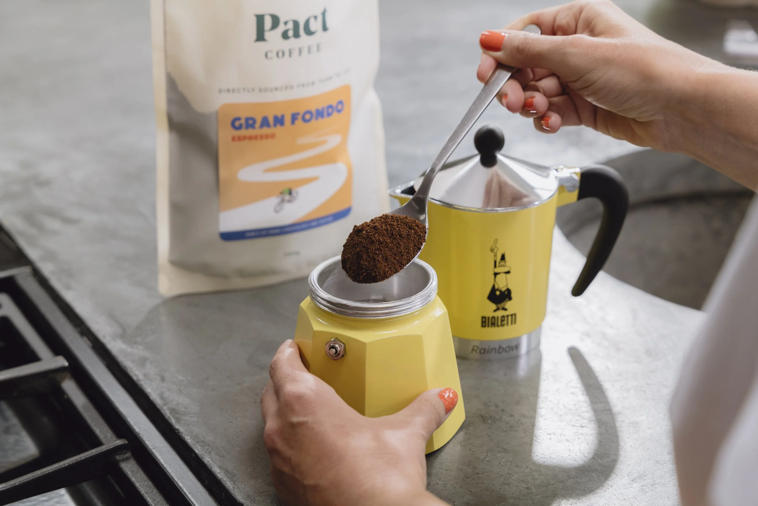 Pact Coffee summer campaign cycling outdoor photography