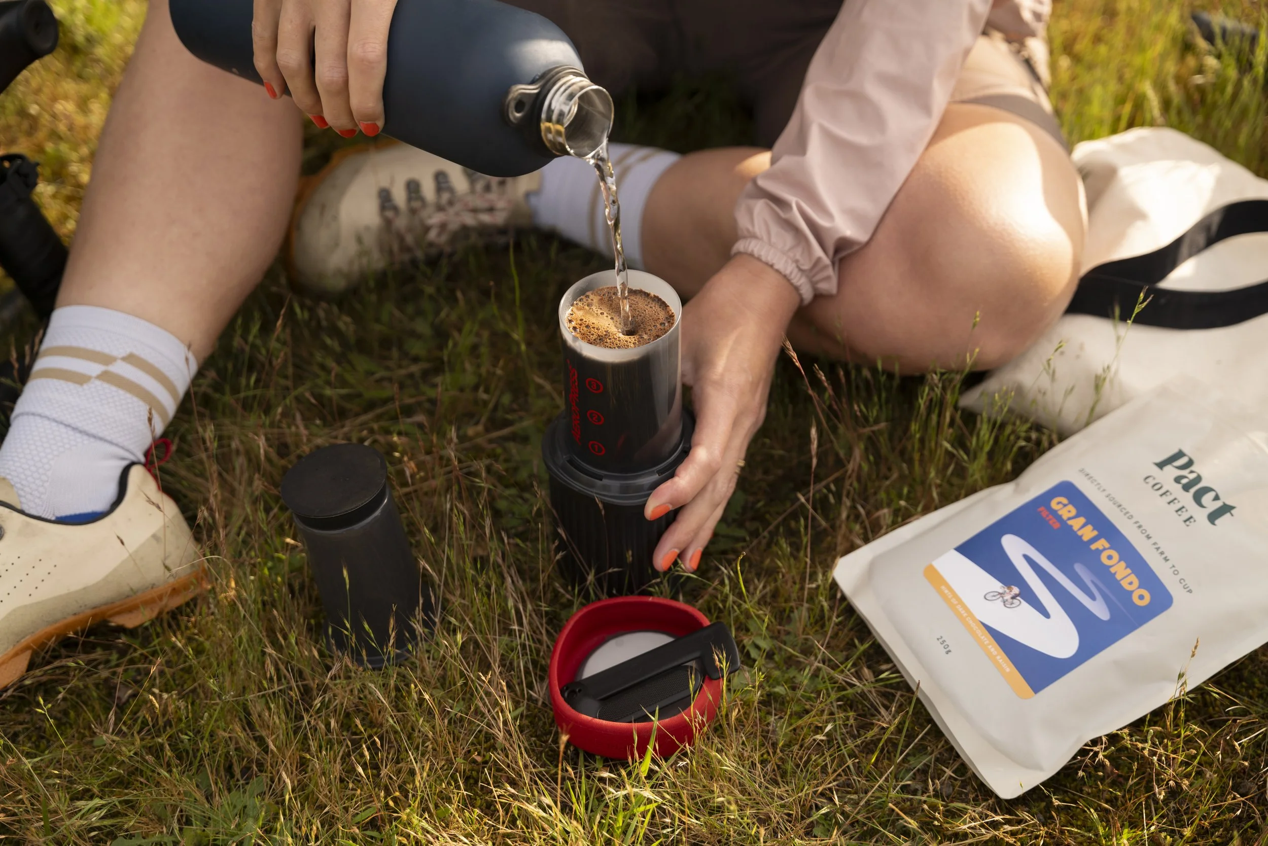 Pact Coffee summer lifestyle cycling photography London