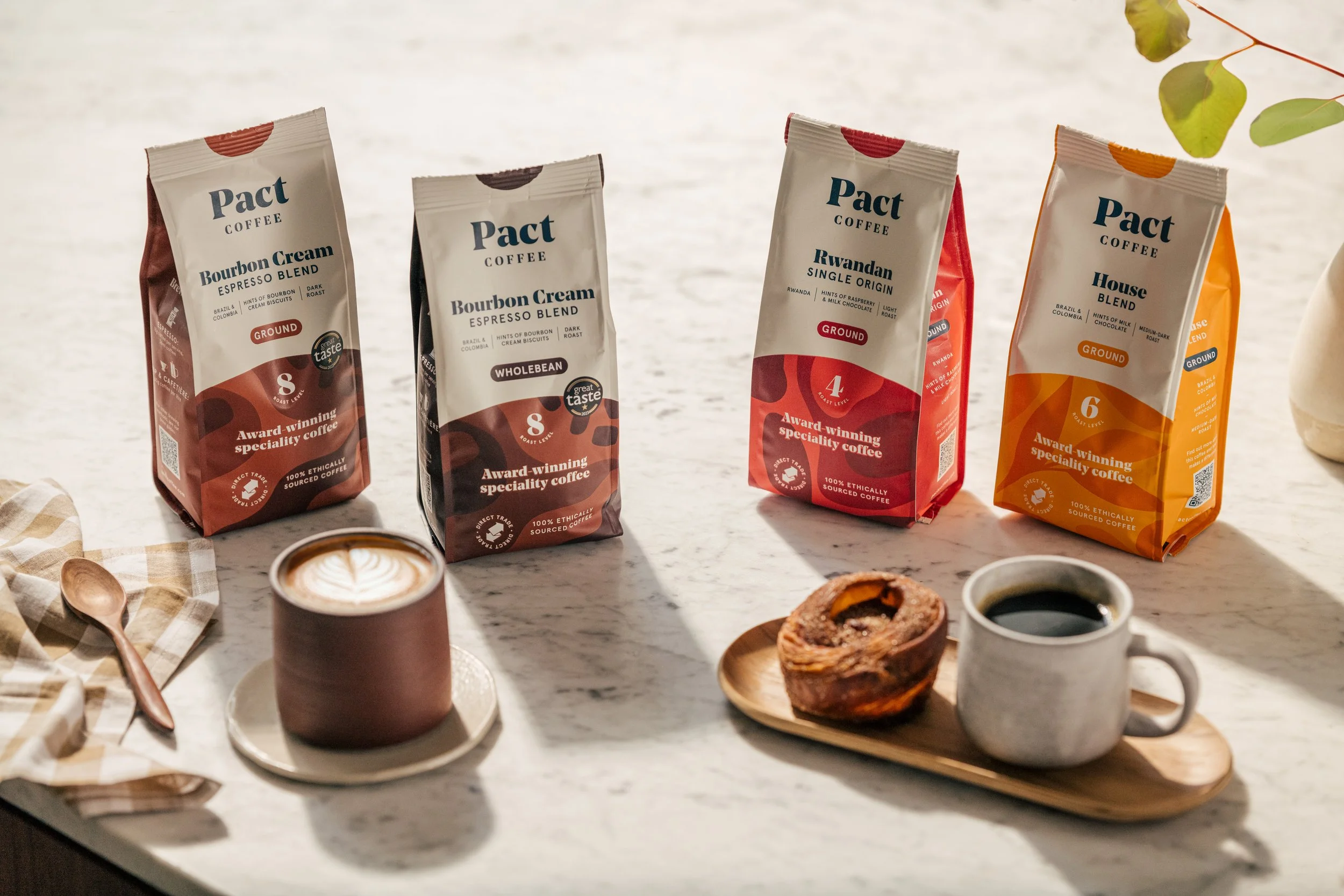 Pact Coffee summer drinks lifestyle brand campaign photography