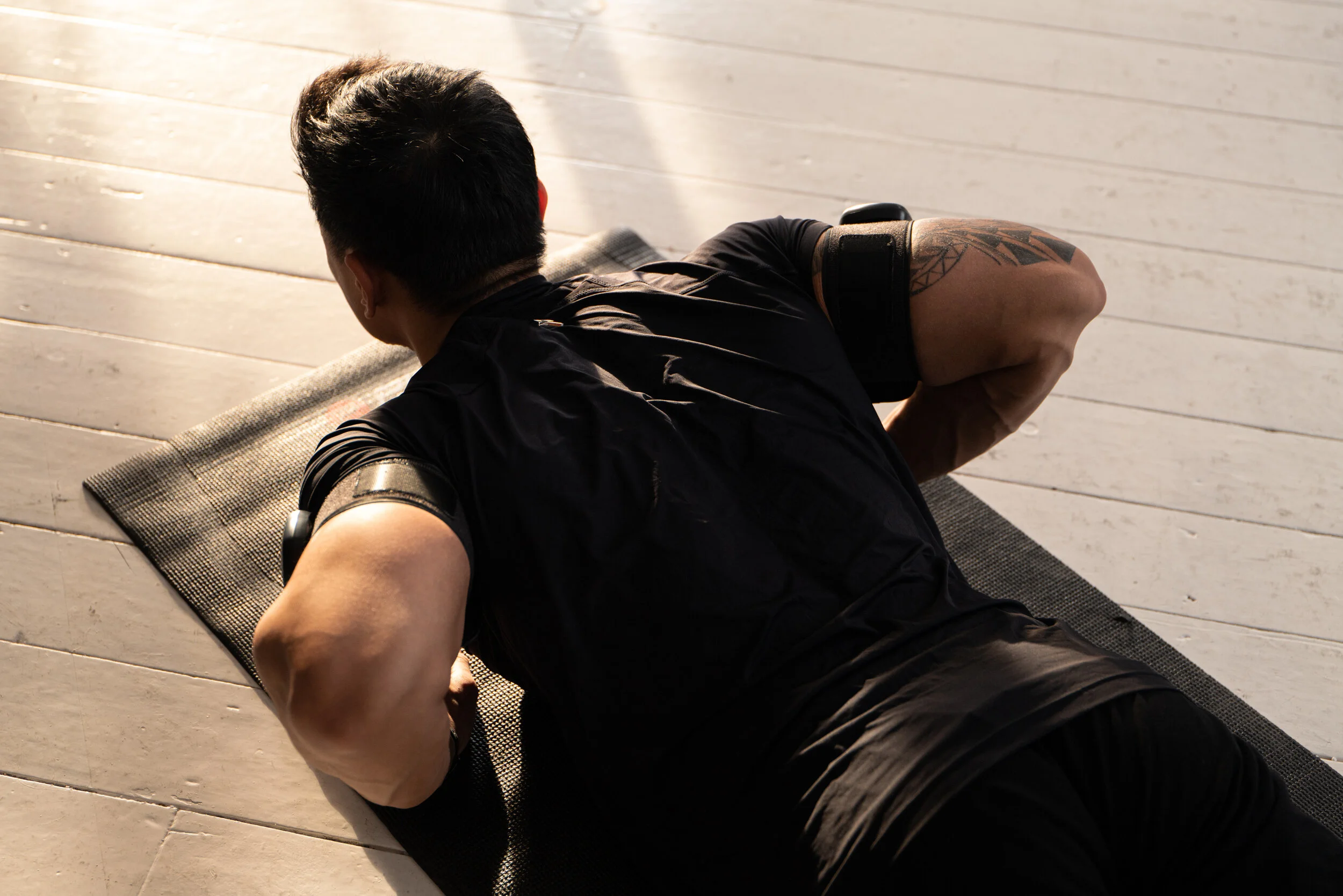 SAGA Fitness BFR cuffs fitness lifestyle photography