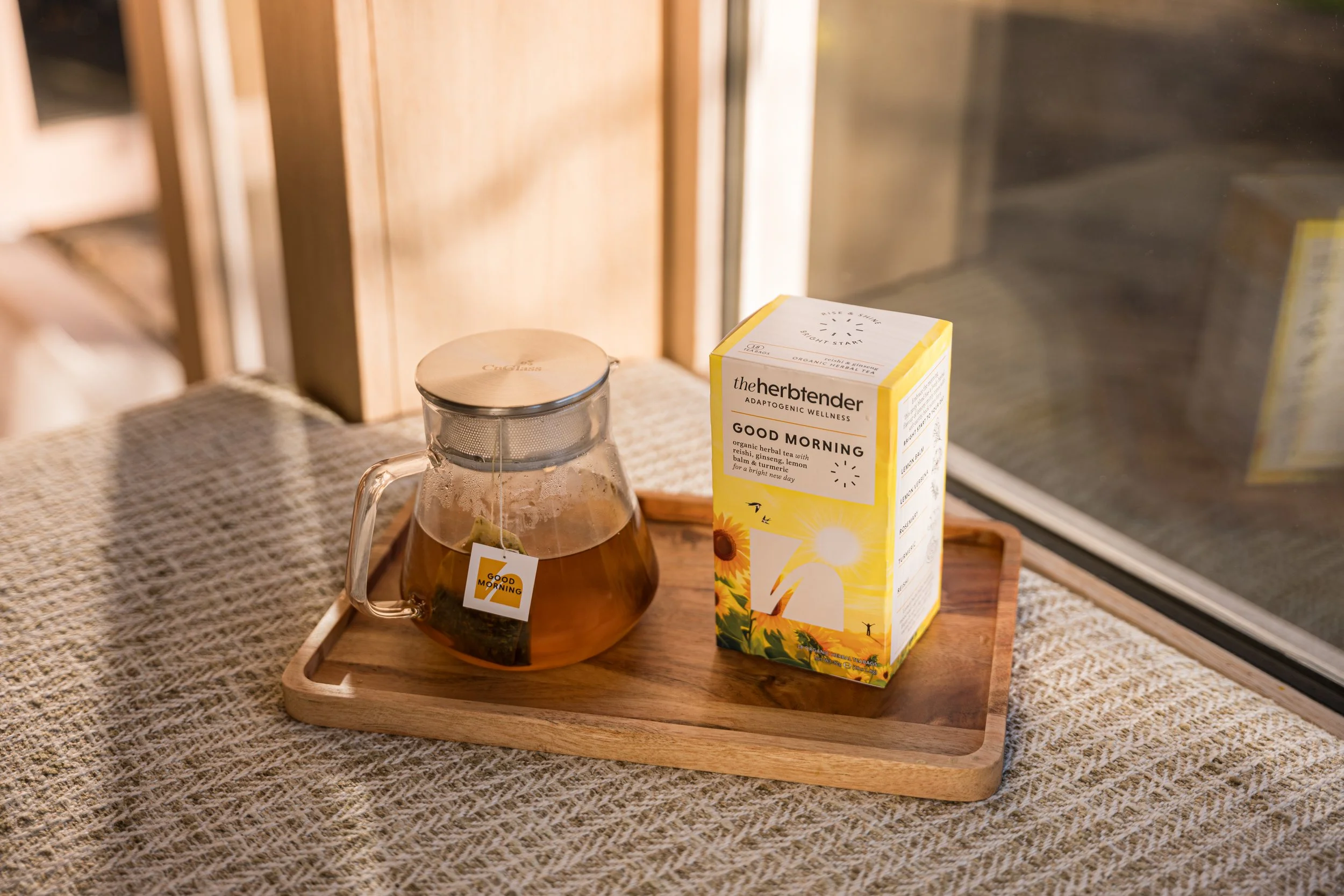 The Herbtender brand shoot — herbal tea lifestyle