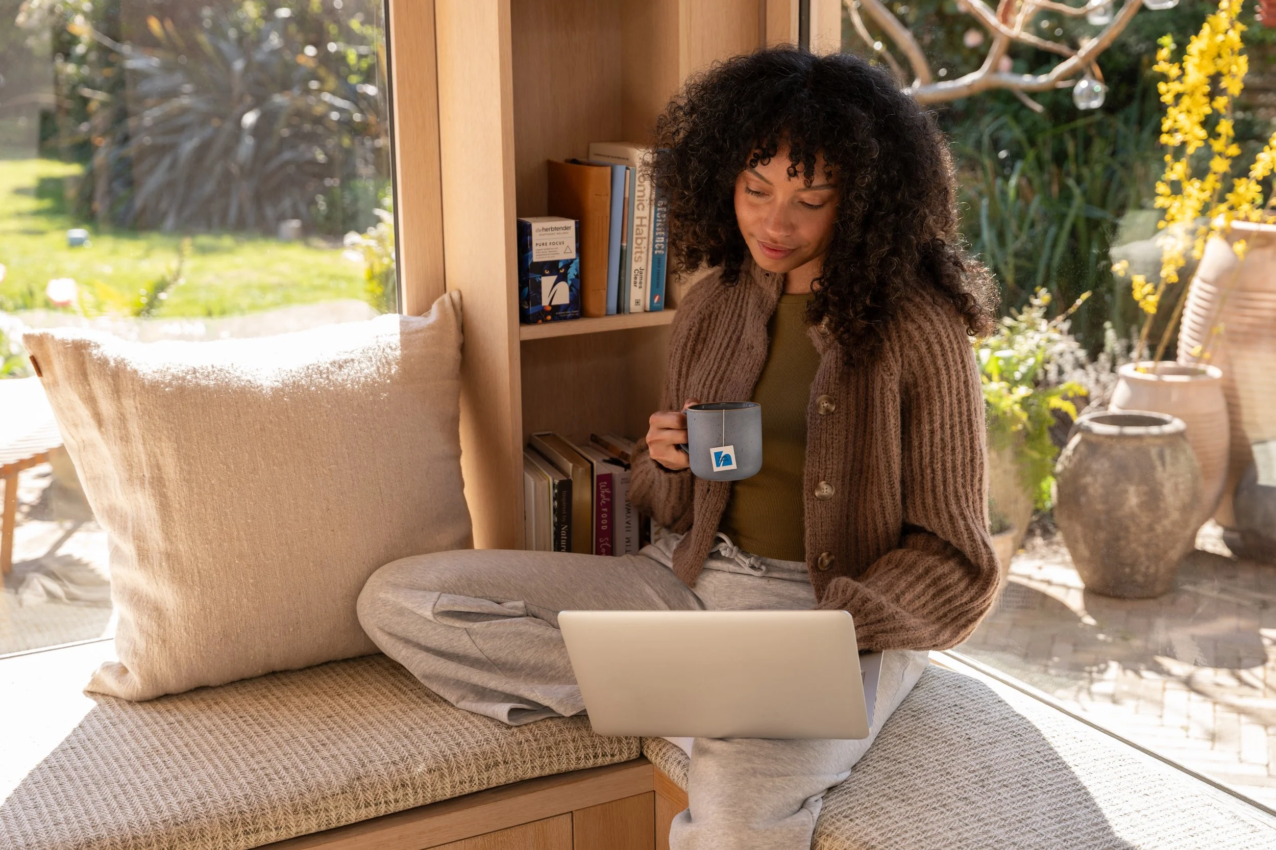 The Herbtender brand campaign — model lifestyle shot